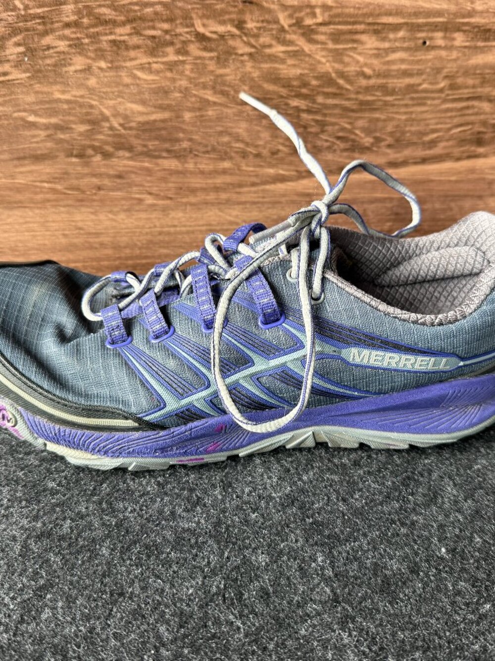 Merrell All Out Rush LEFT Shoe Only Women's 9 Gray Purple Replacement